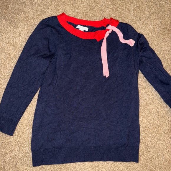 Navy 3/4 Sweater top - Picture 1 of 6